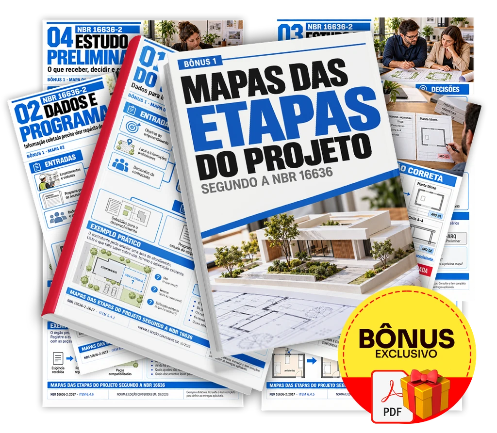 Mapas das Etapas do Projeto segundo a NBR 16636