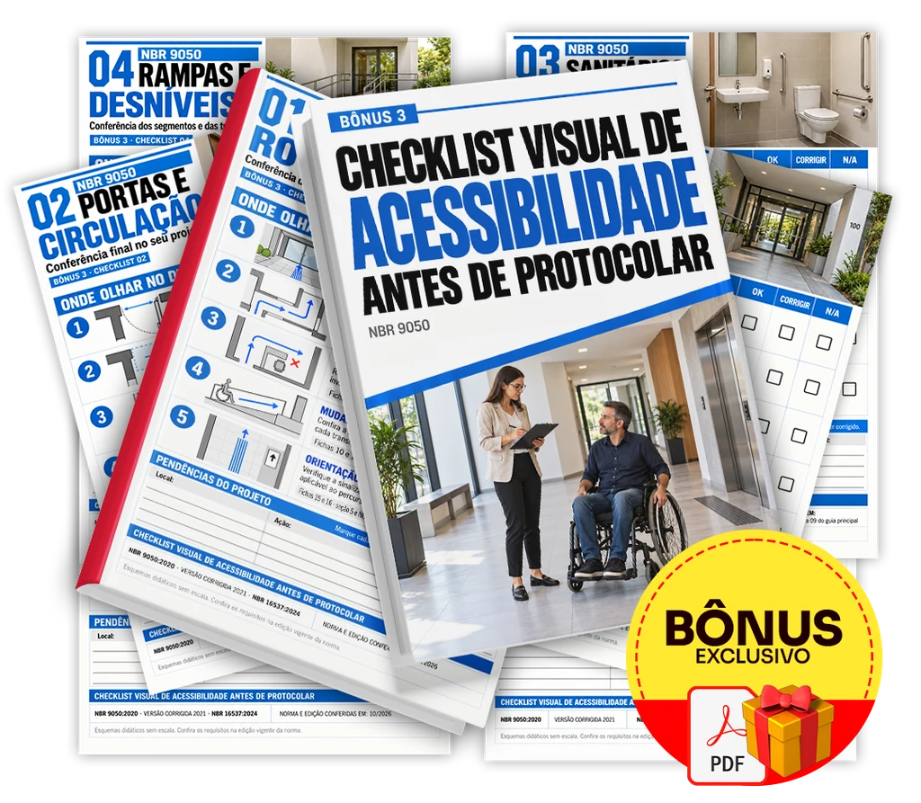Checklist Visual de Acessibilidade antes de Protocolar